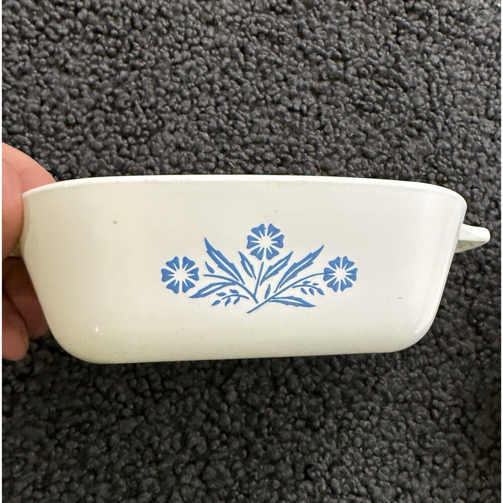 VTG  Corning Ware P-41 Petite Pans Blue Cornflower Mini Casserole Dish set of 2